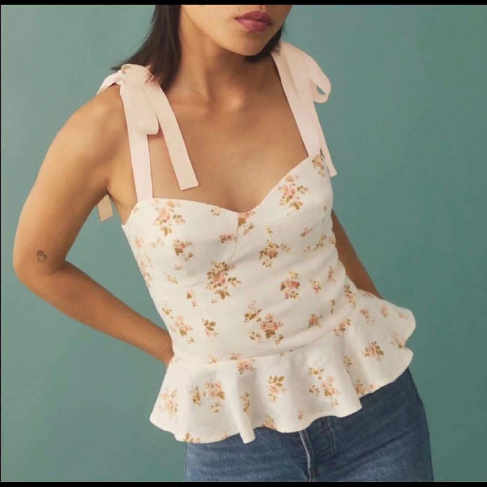 Kassi Linen Top Color: Mildred